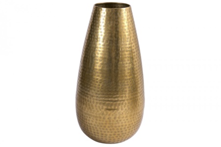Elegante vaas ORIENT 50cm goud in gehamerd rasterpatroon - Img 8