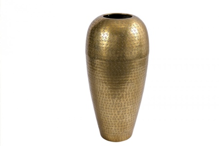Elegante vaas ORIENTAL 50cm goud in wild gehamerd design - Img 7