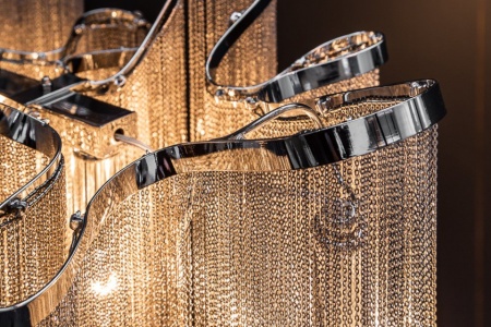 Extravagante hanglamp ELEGANCE 118 cm zilveren hanglamp - Img 8