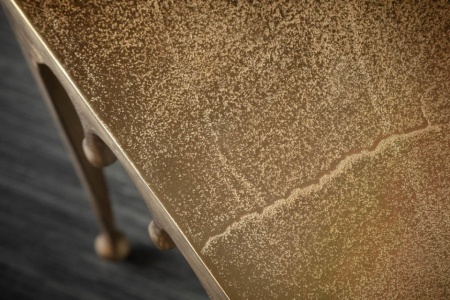 Extravagante salontafel LQUID LINE L 46 cm goud druppelvormig design - Img 5