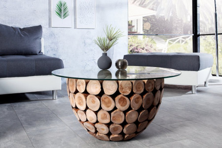 Salontafel met glazen blad kopen