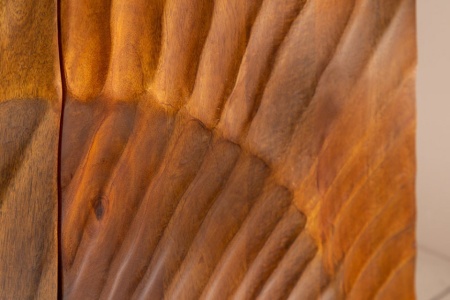 Massief dressoir SCORPION 177 cm bruin mangohout, gedetailleerd 3D-houtsnijwerk - Img 6