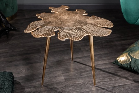 Salontafel Goud in een filigraan Bladmotief Leaf 57 cm - Img 3