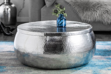 salontafel zilver met opbergruimte 70 cm orient storage - Img 3
