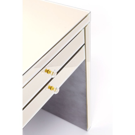 Spiegelend Bureau Luxe Champagne 140x60cm - Img 3