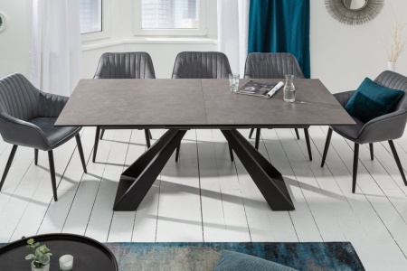 Uitschuifbare eettafel CONCORD 180-230 cm antraciet gemaakt van keramiek - Img 5