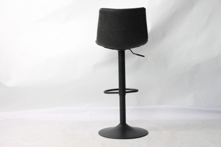 Barstoel Tref Set van 2 verstelbaar Vintage Zwart - Img 3