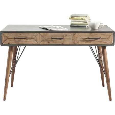 Bureau X Factory 3 Drw 120x60cm - Img 2