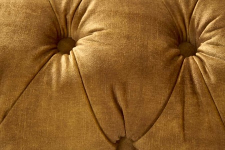 Chesterfield Design 3-zits loungebank PARIS 225cm mosterdgeel fluweel 3-zits inclusief kussens - Img 7