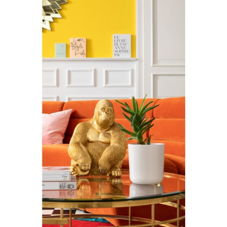 Decoratief Beeld Aap Gorilla Side Medium Goud - Img 7