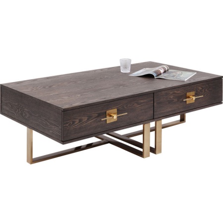 Design salontafel messinglook 135cm - Img 6