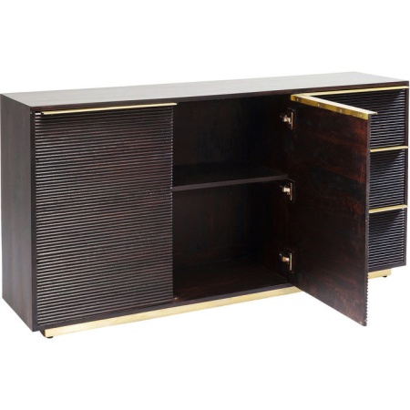 Dressoir massiefhout 3 Laden 2 deuren 150cm - Img 6