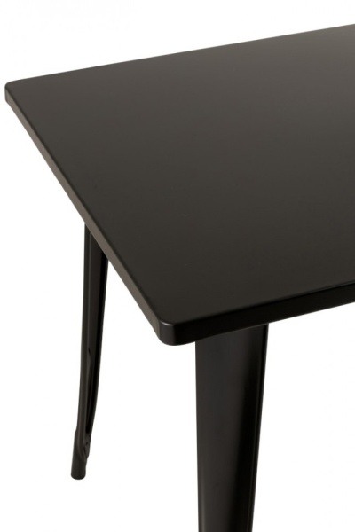 Eettafel Bistro Metaal Zwart Vierkant 80x80 - Img 4