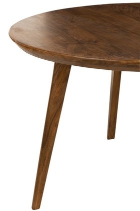 Eettafel Rond Mango Hout Bruin 120cm - Img 2