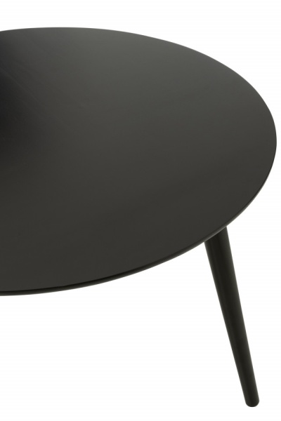 Eettafel Vintage Rond Hout Zwart 105 - Img 3