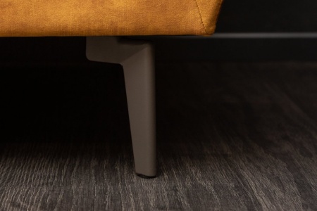 Elegante 3-zits bank MARVELOUS 220 cm antiek roestbruin fluweel 3-zits bank inclusief kussens - Img 5