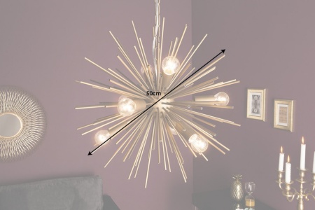 Elegante hanglamp SUNLIGHT 50cm gouden hanglamp - Img 7