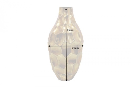 Elegante vaas ORGANIC ORIENT 45cm goud gehamerd design - Img 2