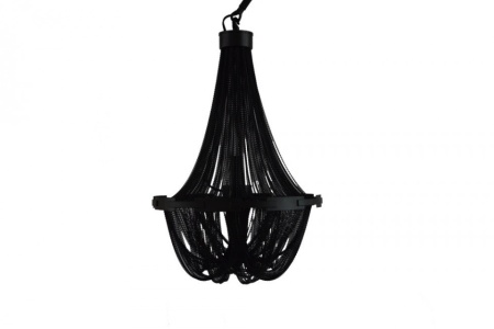In hoogte verstelbare vloerlamp ROYAL 210 cm zwart met kroonluchter - Img 3