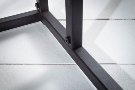 Industriële bijzettafel SCANDINAVIA 43cm acaciahout met tablethouder - Img 6