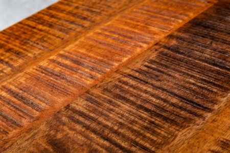 Industriële eettafel WOOD ART 200cm gevlamd mangohout met X-frame - Img 6