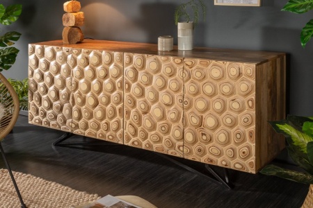 Massief dressoir LIVING 175 cm mangohout organisch design - Img 3