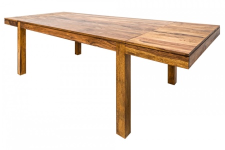 Massief Sheeshamhout Eettafel PURE 160-240cm met Verlengbare platen - Img 6