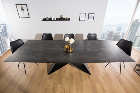 Moderne keramische eettafel PROMETHEUS 180-220-260cm lava uitschuifbaar - Img 3