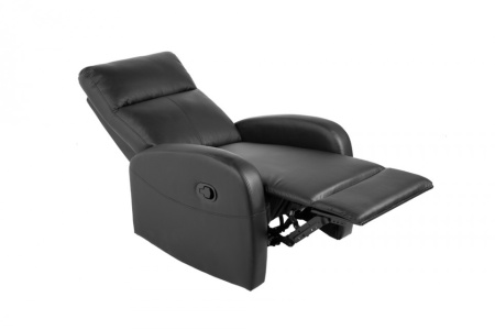 Moderne relax fauteuil HOLLYWOOD II zwarte tv fauteuil met ligfunctie - Img 7
