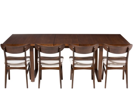 Uitschuifbare Eettafel Rubberhout Bruin 180cm uitschuifbaar 225 cm - Img 8