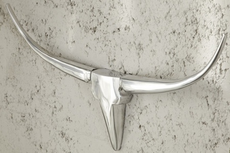 Wandgewei Model: Bull - Zilver - 75cm - Img 5