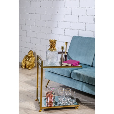 Decoratief Beeld Aap Gorilla Side Medium Goud - Img 8