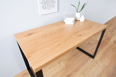 Design bureau OAK DESK 120cm eiken vintage metalen frame zwart - Img 6