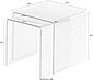 Design Glazen salontafel set van 2 - Img 2