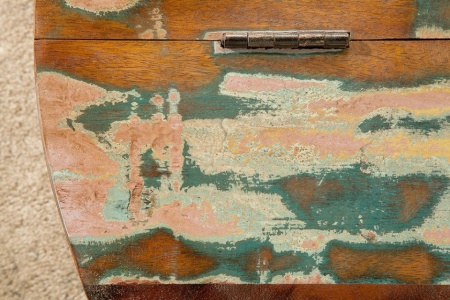 Design salontafel JAKARTA 70cm wit rond gemaakt van gerecyclede vissersboten met opbergruimte - Img 8
