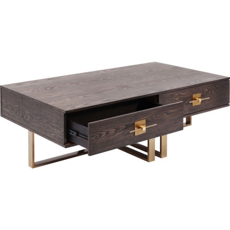 Design salontafel messinglook 135cm - Img 7