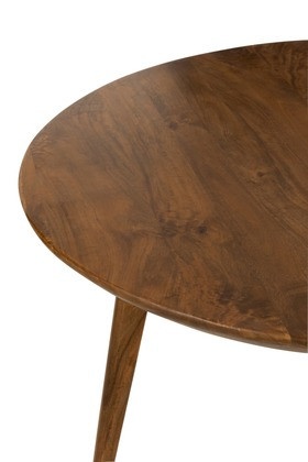 Eettafel Rond Mango Hout Bruin 120cm - Img 3