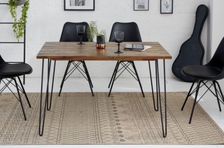 Eettafel Spider Bruin 120cm Massief Acacia Hout - Img 5