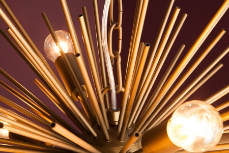 Elegante hanglamp SUNLIGHT 50cm gouden hanglamp - Img 8