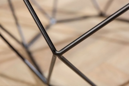 Elegante salontafel DIAMOND 70cm grijs zwart met marmeren blad - Img 5