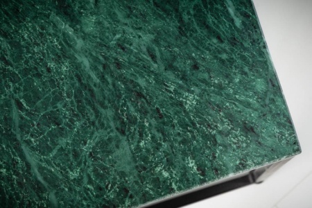 Elegante salontafel groen met marmerblad 50cm met een gepolijst - Img 3