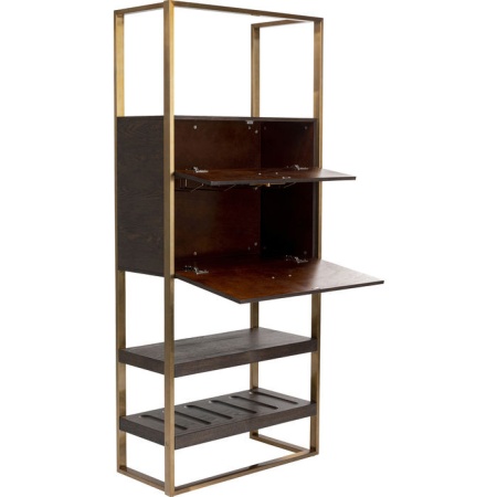 Exclusieve Barkast Osaka 192cm hoog met messing goud - Img 4