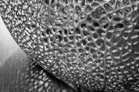 Filigraan design salontafel LEAF 80cm zilver handwerk - Img 6