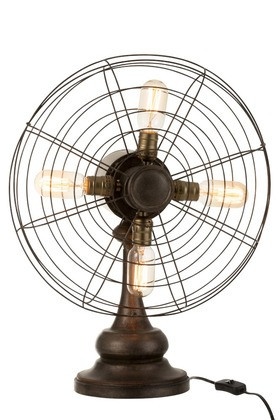 Lamp Ventilator Metaal Bruin - Img 2