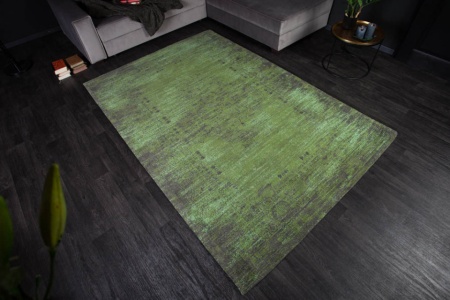 Luxe katoenen vloerkleed 240x160cm smaragdgroen oosters patroon - Img 4