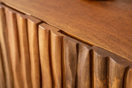 Massief dressoir 160cm mangohout naturel frontdesign - Img 5