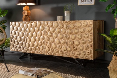 Massief dressoir LIVING 175 cm mangohout organisch design - Img 4