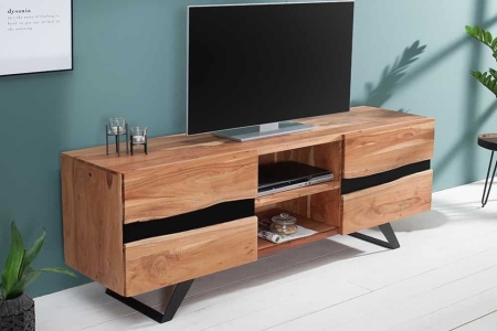 Massief houten boomstam TV Board 160cm Acacia - Img 7