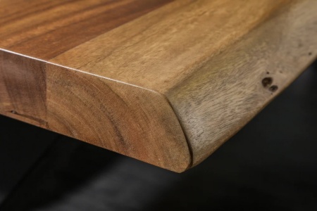 Massieve boomstam eettafel MAMMUT NATURE 300cm acacia 6cm tafelblad - Img 4