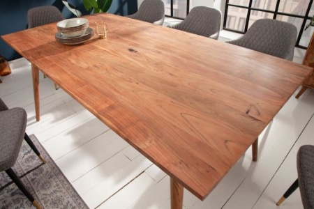 Massieve eettafel MYSTIC LIVING 160cm acacia naturel massief hout - Img 2